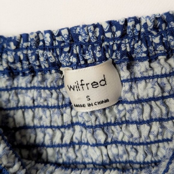 WILFRED Angie Dress Blue Floral S Aritzia - Picture 13 of 15